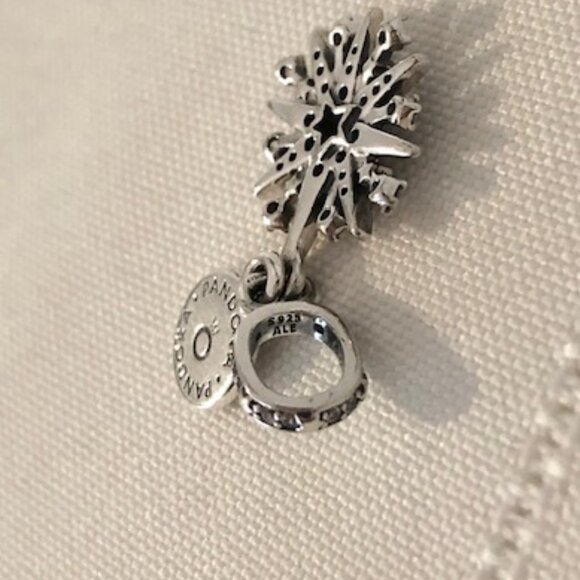 Pandora Sparkling Firework Double Dangle Charm - Picture 6 of 8